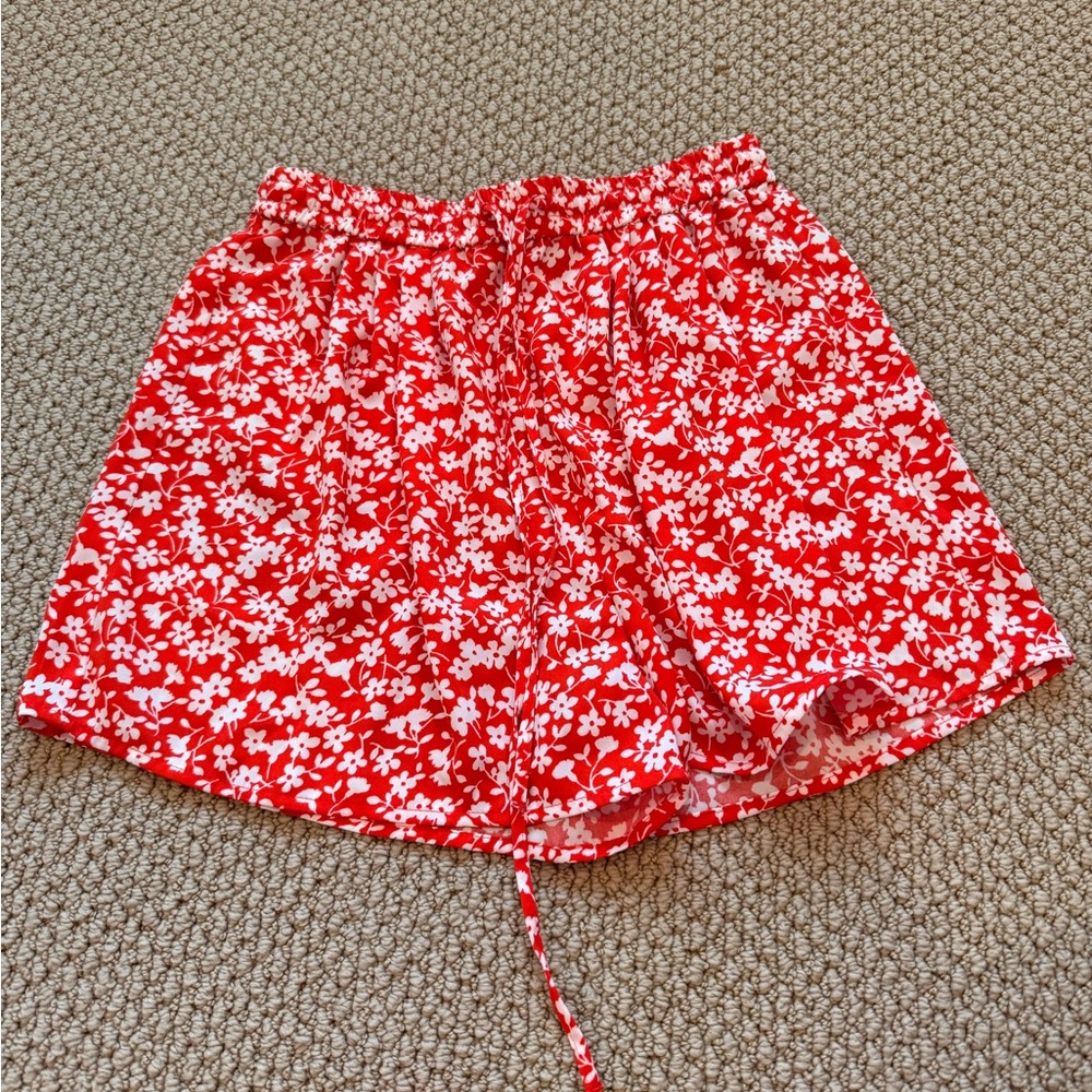 J. Crew Red Floral Women's Shorts